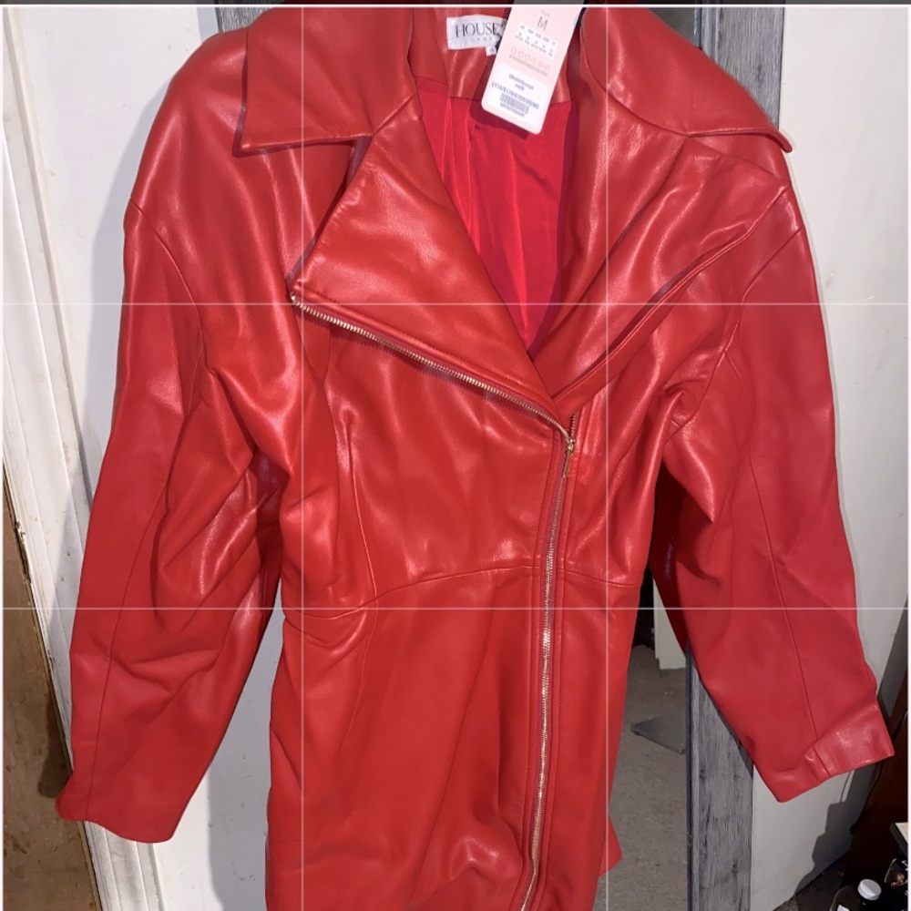 Fitted Vegan Leather Dress